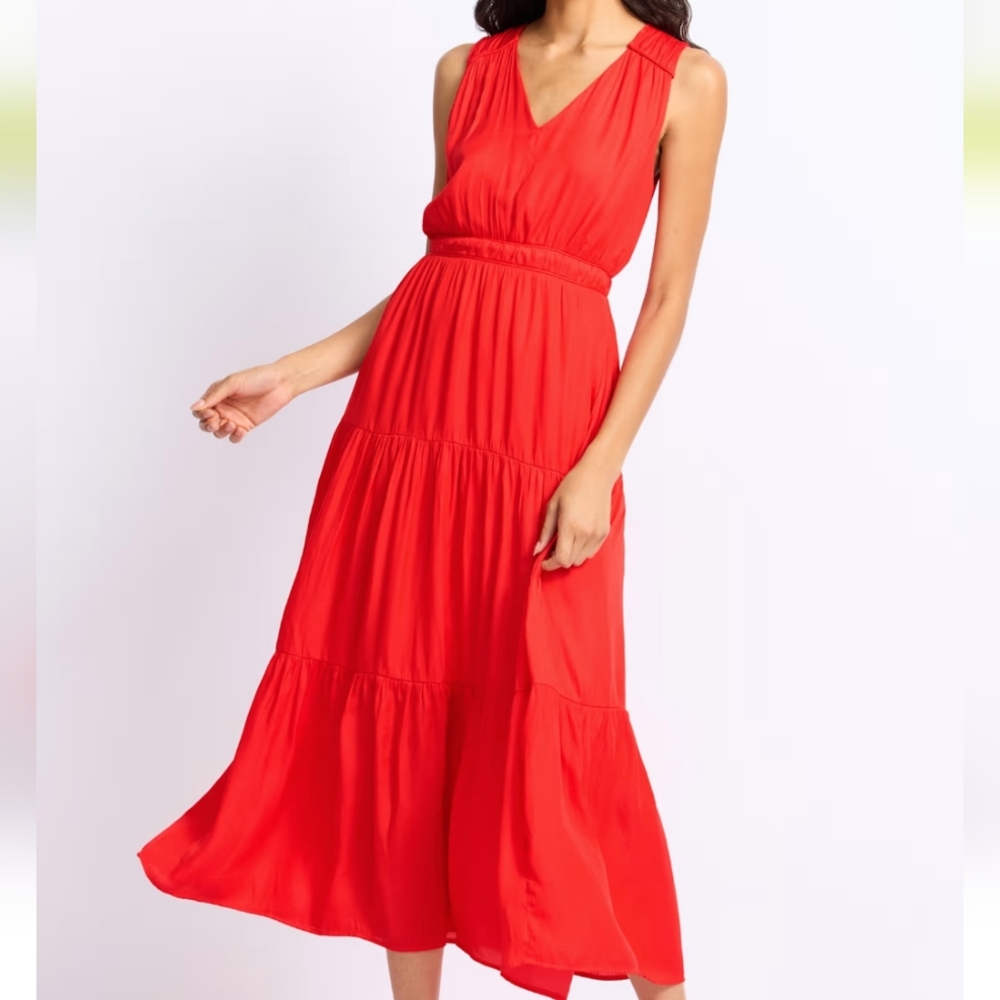 Skies Are Blue Nadine Tiered Maxi Dress - S